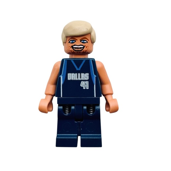 LEGO Sports Minifigure NBA Steve Nash #13 Dirk Nowitzki #41 Dallas Mavericks - Picture 7 of 10